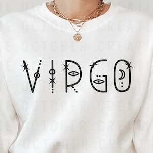 Virgo SVG PNG, Virgo Season Svg, Zodiac Sign Svg, Astrology Svg, Birthday Svg, Zodiac Svg, Witch Mystic Svg, Commercial Use Svg