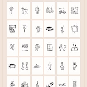 a poster with a bunch of different things on it