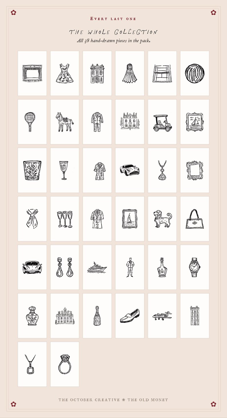 a poster with a bunch of different things on it