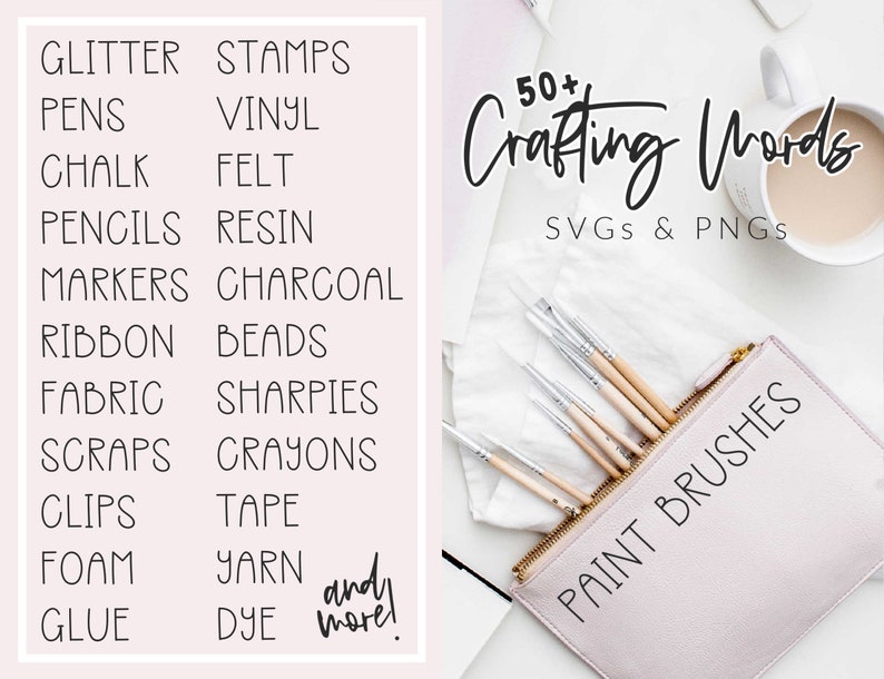 Rustic Craft Room Labels SVG Bundle Craft Room SVG Etsy