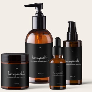 Skin Care Product Label Design, Skincare Labels, Hair Oil Label, Product Label Template, Product Packaging, Essential Oil, Label for Bottles