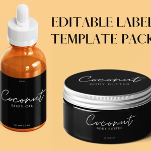 Skincare Label Pack, Product Labels,Product Label Template Bottle Design, Product Packaging, Essential Oil, Label for Bottles