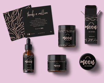 Skin Care Product Label Template,Skincare DIY Logo,Editable Skincare Product Labels,Product Packaging,Hair Oil Label,Label for Bottles