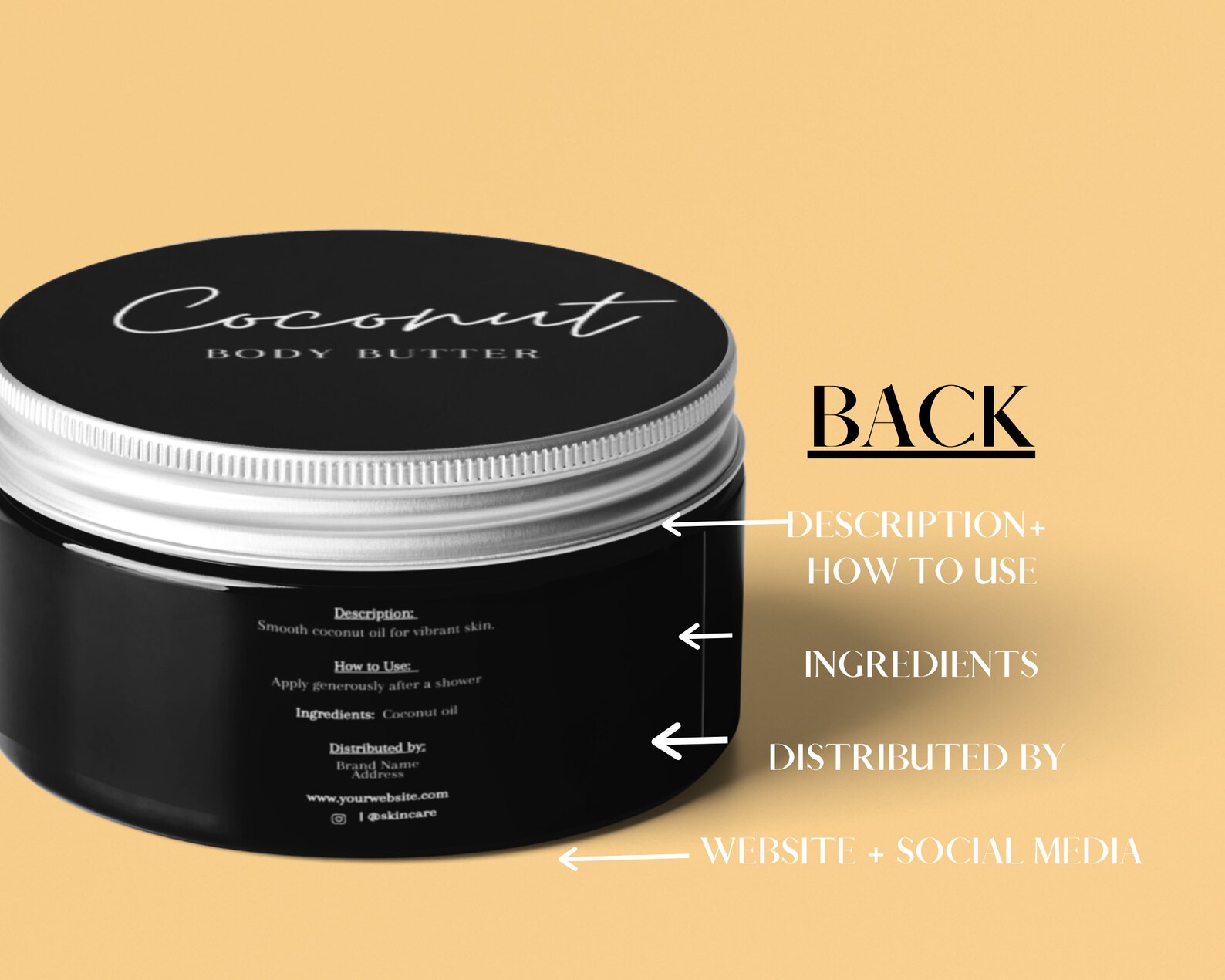Skincare Label Pack, Product Labels,product Label Template Bottle ...