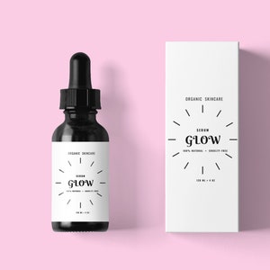 Skincare Product Label, Label for Bottle, Essential Oil Label, Serum Label,Product Label Template Bottle Design, Product Packaging