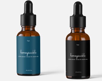 Skin Care Label, Skincare Label, Serum Product Label, Essential Oil Label, Editable Label, Product Packaging,Label for Bottles