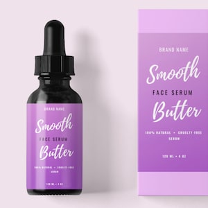 Skincare Product Label,Essential Oil Label, Editable Serum Label,Product Label Template Bottle Design, Product Packaging,Label for Bottles