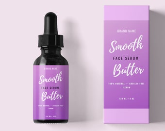 Skincare Product Label,Essential Oil Label, Editable Serum Label,Product Label Template Bottle Design, Product Packaging,Label for Bottles