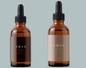 Fully Editable Skin Care Label Template, Skincare Product Labels, Serum Label, Essential Oil Label, Product Packaging,Label for Bottles