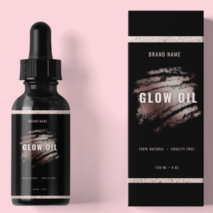 Skincare Product Label,Essential Oil Label, Editable Serum Label,Product Label Template Bottle Design, Product Packaging,Label for Bottles