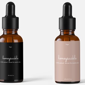 Skin Care Label, Skincare Label, Serum Product Label, Essential Oil Label, Editable Label, Product Packaging,Label for Bottles