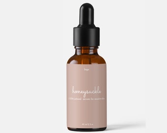 Skin Care Label, Skincare Label, Serum Product Label, Essential Oil Label, Editable Label, Product Packaging,Label for Bottles