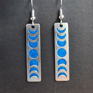 Lunar Cycle Drop Earrings