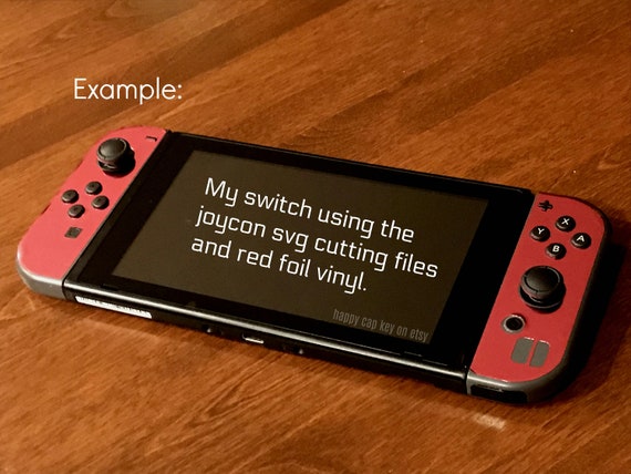 Joycon Svg Cutting Files Nintendo Switch Joy Con Skin Cut Etsy