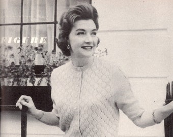 Vintage Ladies Cardigan Knitting Pattern 1940s 1950s 1960s - Etsy