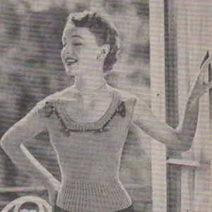 Cute Summer Jumper vintage knitting pattern - 1940s 1950s 1960s - PDF