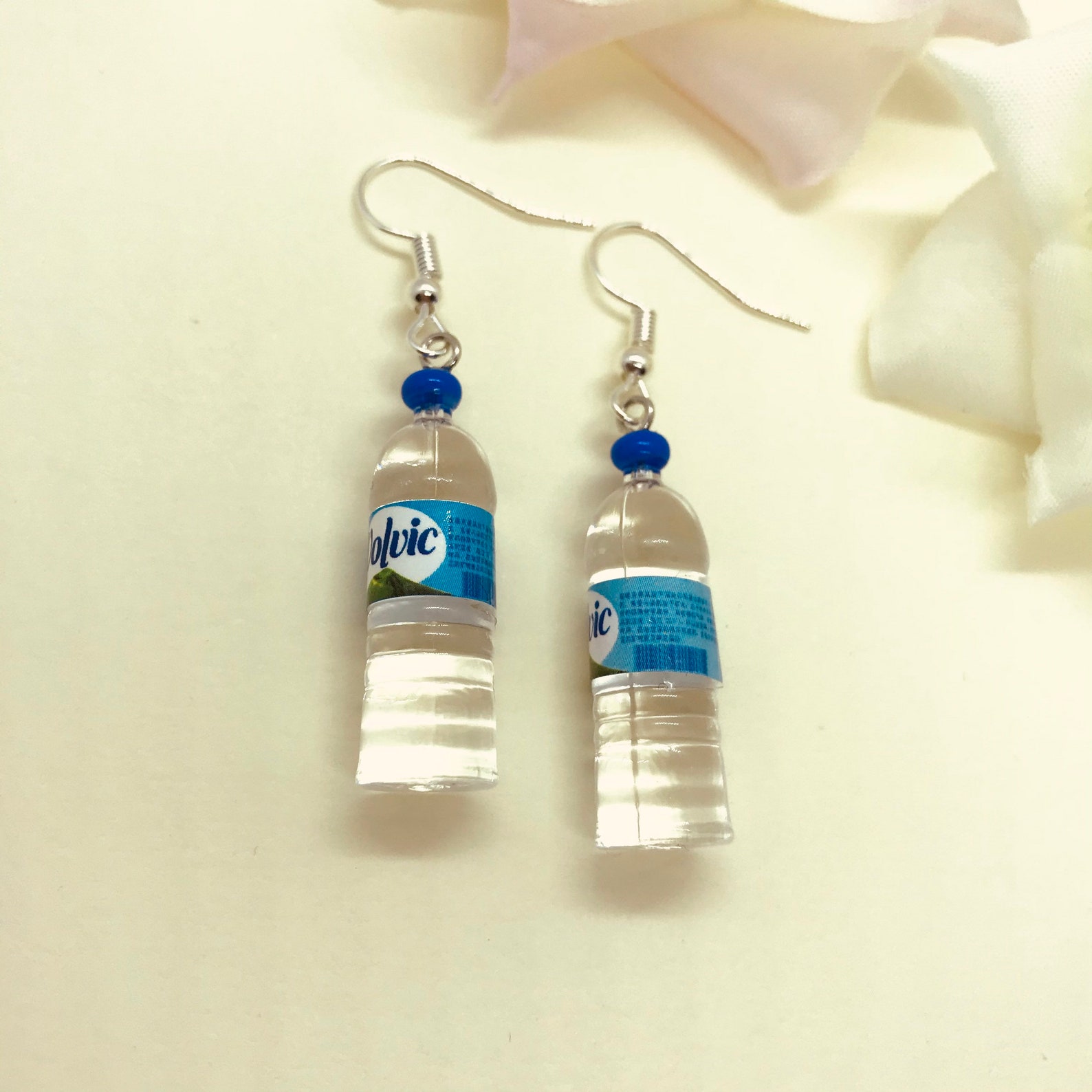 Water Bottle Earrings Cute Jewellery Gift Ideas Silver Etsy