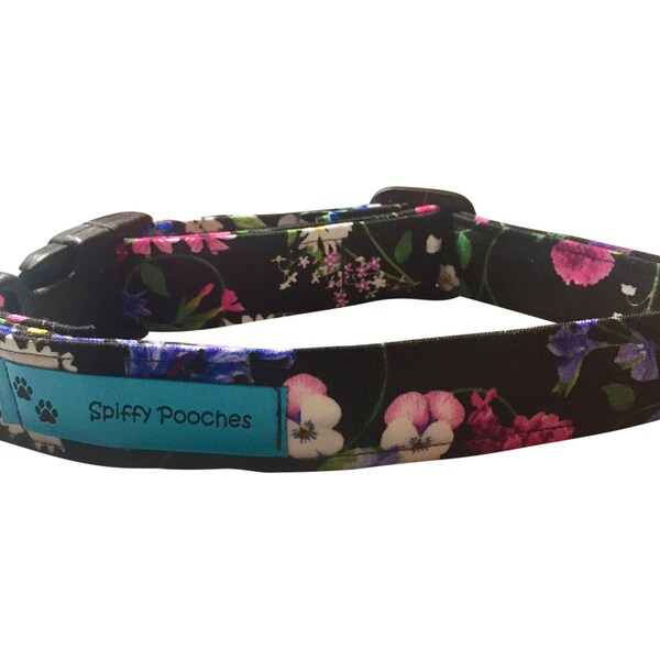 Summer Blooms Dog Puppy Cat Kitten Collar, Custom Made Dog Collars, Pet Gear, Clothes, Leashes BOGO @ 50% Off ( See Description)