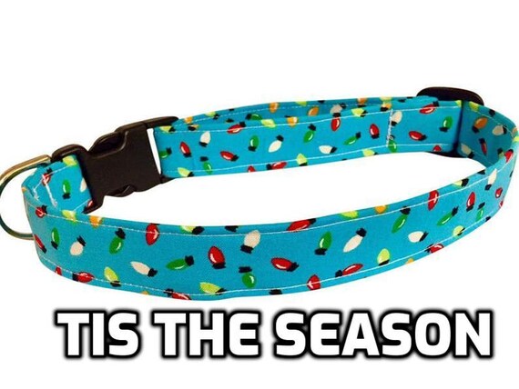 dog collar with christmas lights