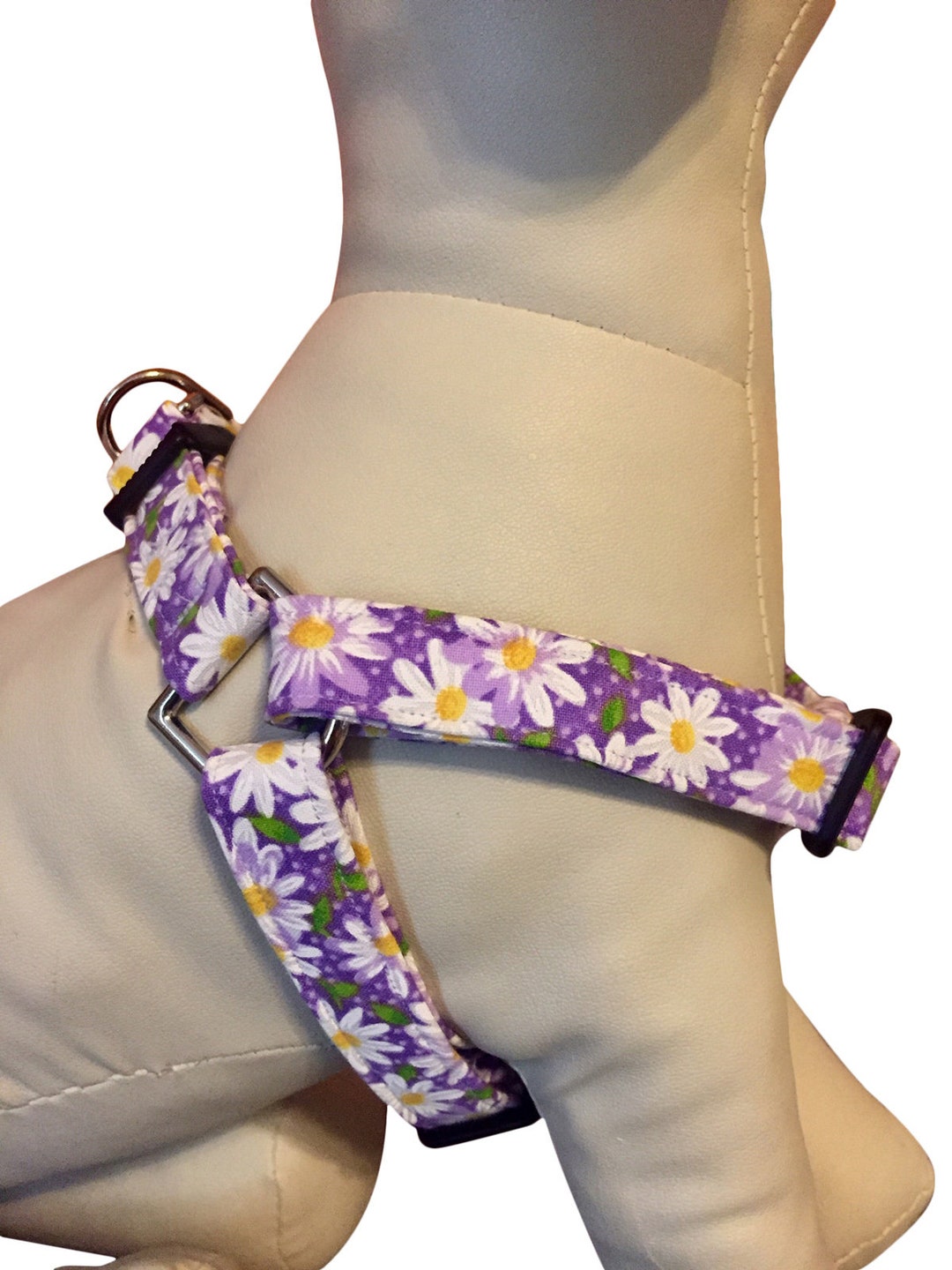 Violet Daisy Dog Harness, Large Dog Harness, Small Dog Harness