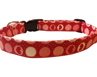 Valentine Hearts Love Dog Puppy Cat Kitten Collar, Big Dog Collars, Cat Collar, BOGO @ 50% Off ( See Description)