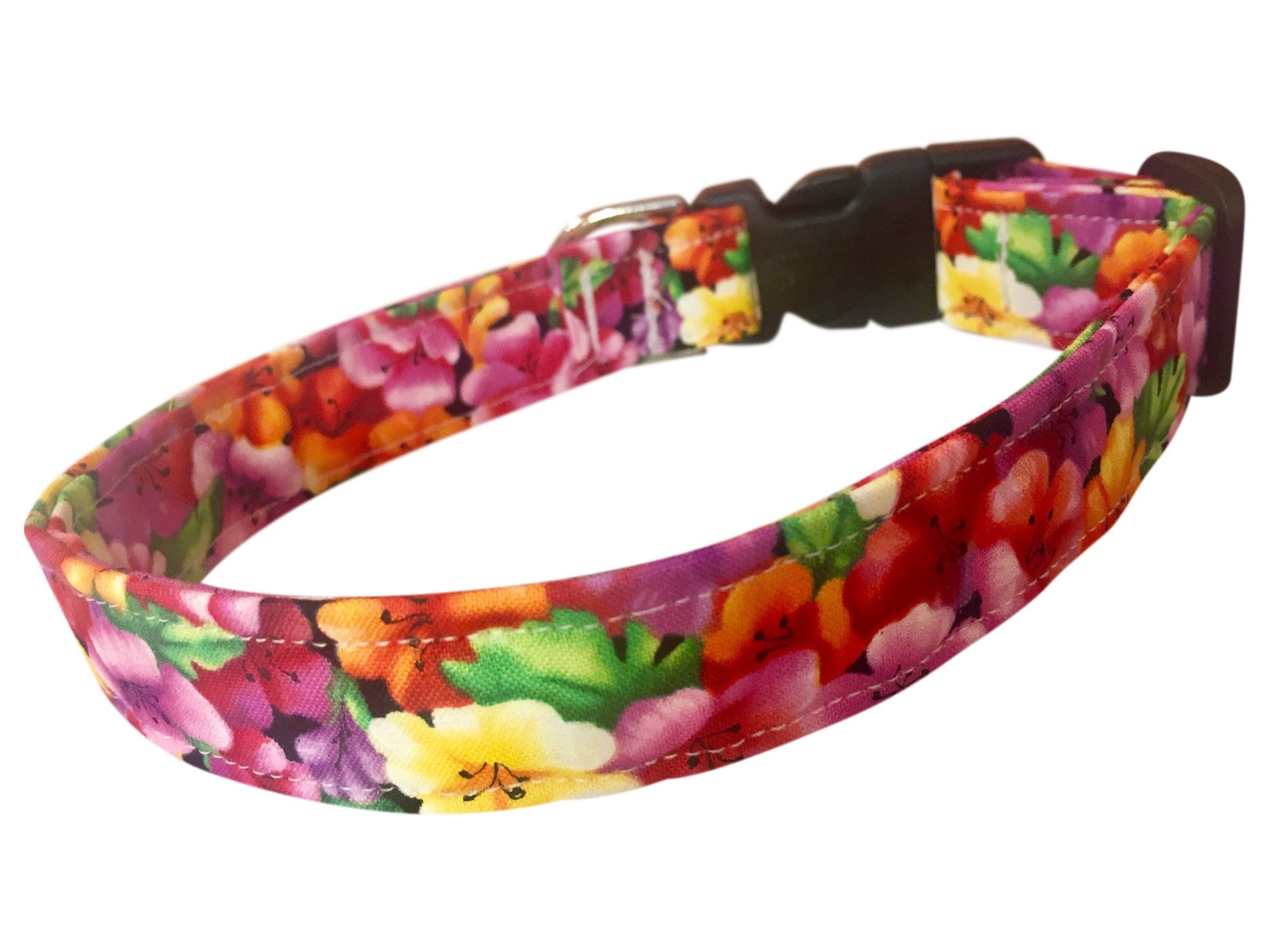 Flowers Dog Collar Puppy Collar Dog Harness Cat Collar Etsy
