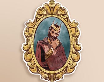 Framed King Sticker