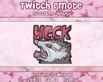 Funny Possum Trash Animal Emote for Twitch, Discord, Youtube
