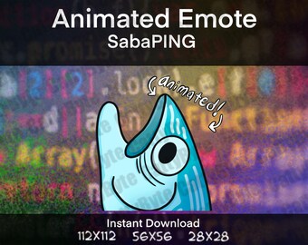 ANIMATED SabaPING Emote for Twitch, Discord, Youtube | Animated Nervous Meme Emote for Streamers