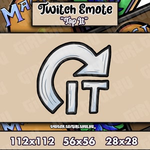 Tabletop TCG “Tap It” Emote for Twitch, Discord, Youtube, Kick | Magic Game TCG single emote for Streamers