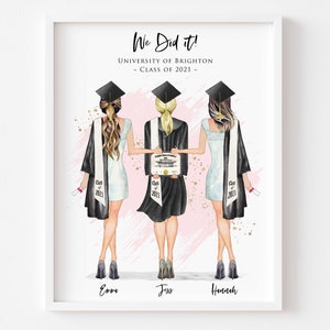 Felicitaciones de graduación, diploma de grado aprobado, impresión de imagen personalizada, regalo de recuerdo sin marco