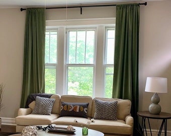 100% Blackout Double Side  Velvet Curtains -  -Luxury Curtain ,Rod pocket Curtain Panel - Velvet Curtain Panels - Bedroom - Living Room