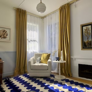 Velvet Curtains – 37 Color Options – Extra Long Velvet Drapes – Curtains for Living Room  – Curtains for Bedroom –  Velvet Curtain Panel