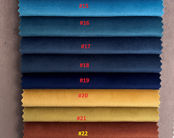 Fabric Color Swatches - Velvet Curtain