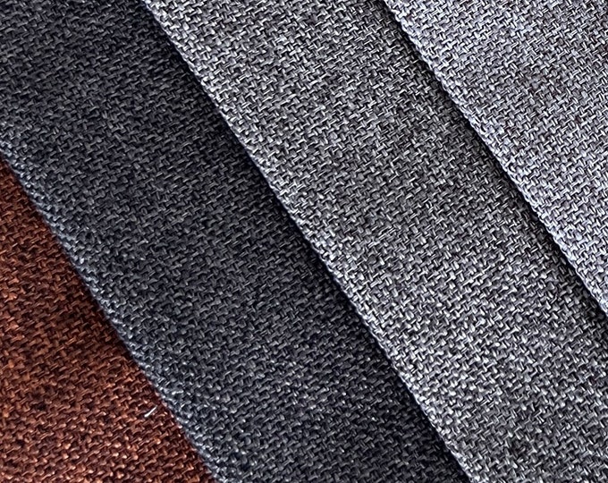 Extra Wide 100% Blackout Linen Curtains for Bedroom and Living Room - Light Blocking Curtains , Luxury Blackout Curtains , Noise Reducing