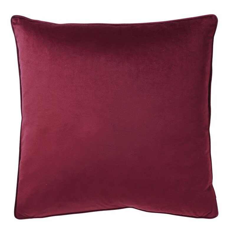 Burgundy Velvet Throw Pillow Cover Burgundy Velvet Pillow Etsy