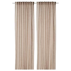 Extra Wide Blackout Linen Curtain, 100% Blackout Curtain Custom Made Curtain , Grommet, Hook and Ring Options for Rod and Curtain Track zdjęcie 6