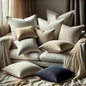 Soft Linen Pillow Cover: Luxury Throw Cushion Case