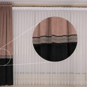 Maßgefertigter Samtvorhang, 36 Farben, Stangentasche Luxus-Samtvorhang, Vorhang-Panel, Verdunkelungssamtvorhang Bild 2