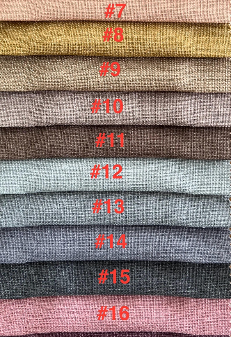 Extra Wide Linen Curtain, 32 Color Options Custom Made Curtain , Grommet, Hook and Ring Options for Rod and Curtain Track zdjęcie 3