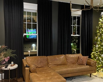 100% Blackout Velvet Curtains , 36 colors , Rod pocket Curtain Panel , Blockout velvet curtain , Curtains for Living Room and Bedroom
