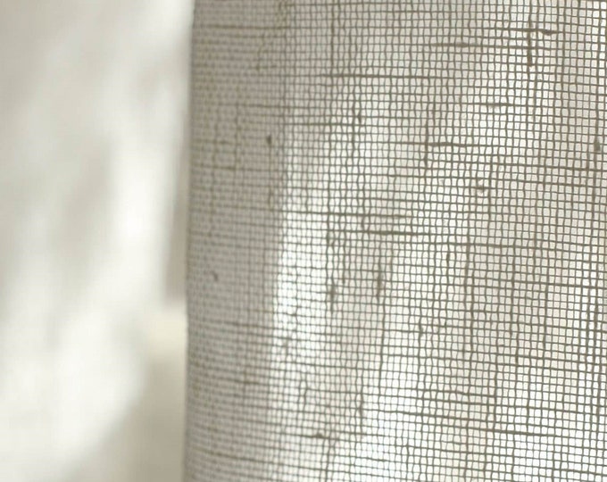 Sheer Curtain Panel , Rod Pocket Sheer Curtain Panel  , Linen  Curtain panels , Linen Curtains , For living room - Bedroom White