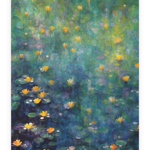 Lily Pond Postkarten Bundle - Künstlerische Grußkarten, Briefpapier zum Thema Natur, Perfekt für Geschenke, Einladungen und Home Decor