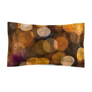 Warm Glow Microfiber Pillow Sham | Cozy Bedroom Decor, Soft Sleep Accessory, Gift for Home, Relaxing Atmosphere, Stylish Bedding