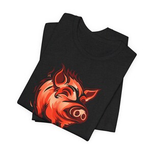 Funny Pig Graphic Tee, Farm Animal Shirt, Unisex Jersey Tee, Gifts for Animal Lovers, Country Style Apparel, Casual Wear