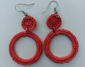 Crochet dangly earrings