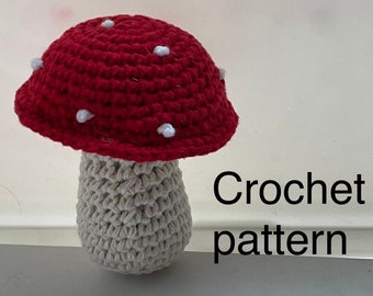 Mushroom amigurumi crochet pattern