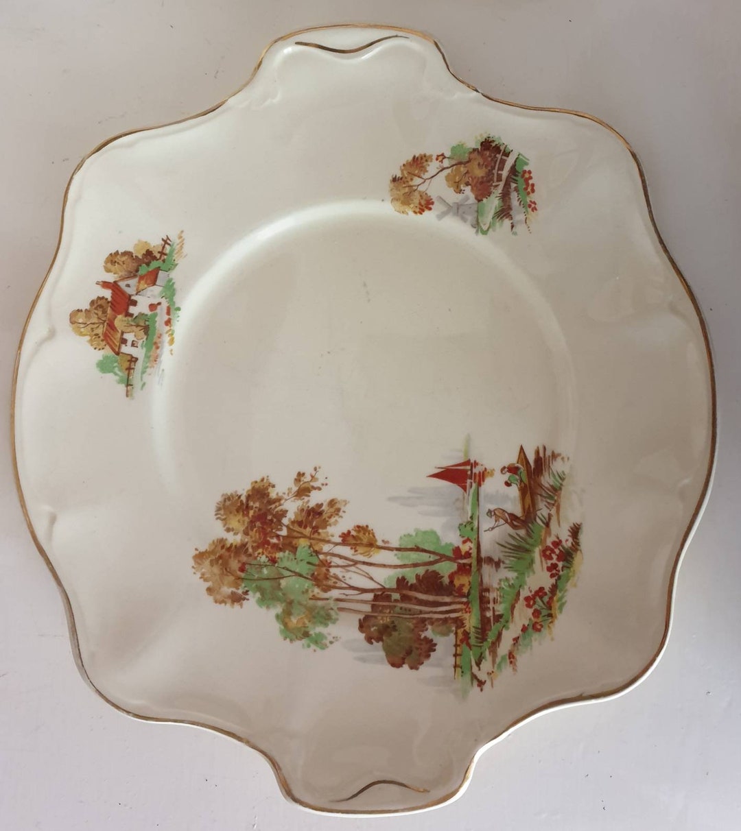 Johnson Bros Victorian Pattern Made in England Handled Serving Etsy