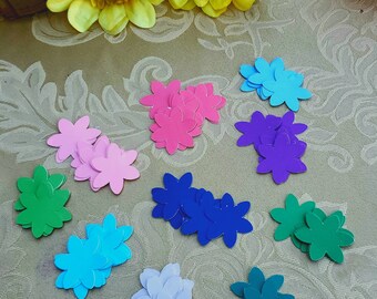 Mini Flower Die Cuts/Cutouts/Confetti - Set of 30 -  - Multiple Colors