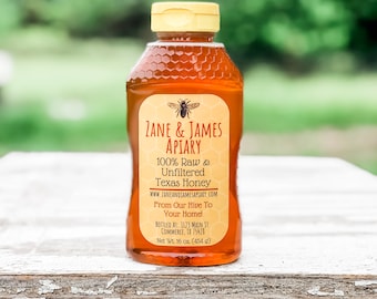 16oz. Raw & Unfiltered Honey